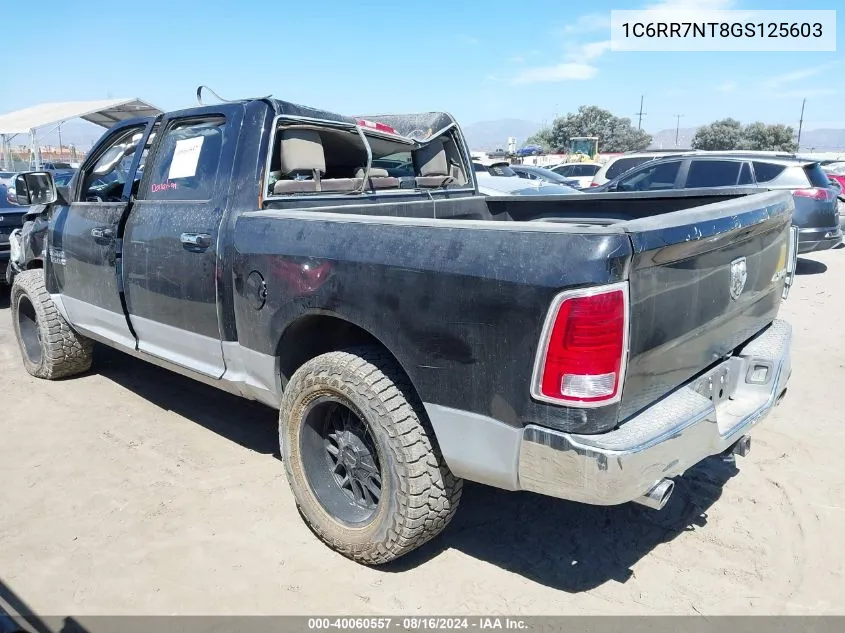 2016 Ram 1500 Laramie VIN: 1C6RR7NT8GS125603 Lot: 40060557