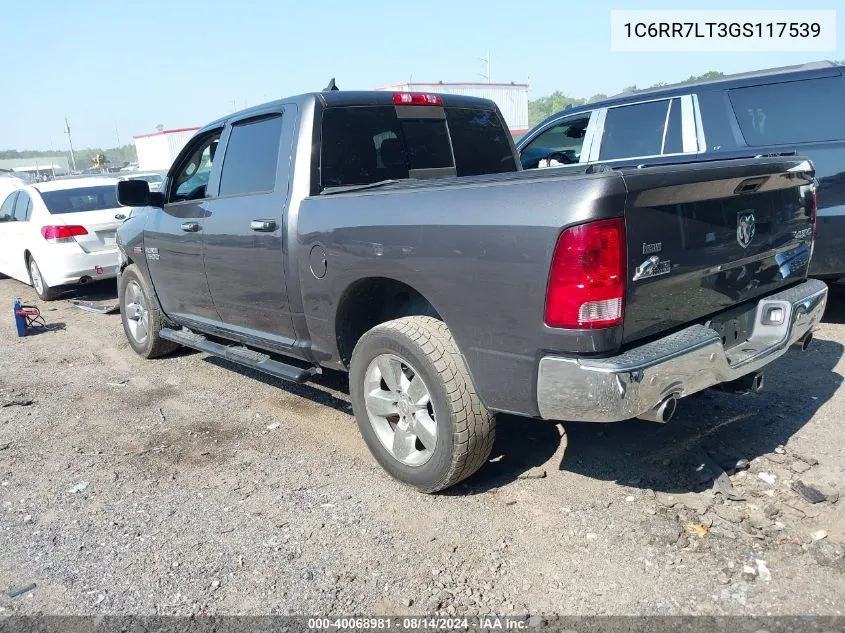 1C6RR7LT3GS117539 2016 Ram 1500 Big Horn