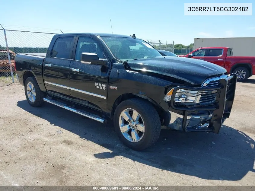 3C6RR7LT6GG302482 2016 Ram 1500 Big Horn