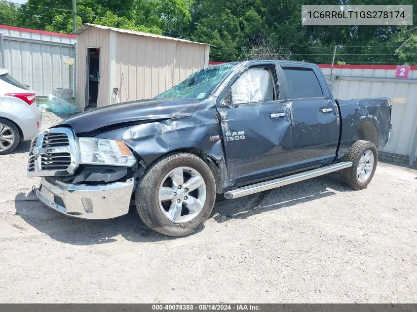 2016 Ram 1500 Big Horn VIN: 1C6RR6LT1GS278174 Lot: 40078383