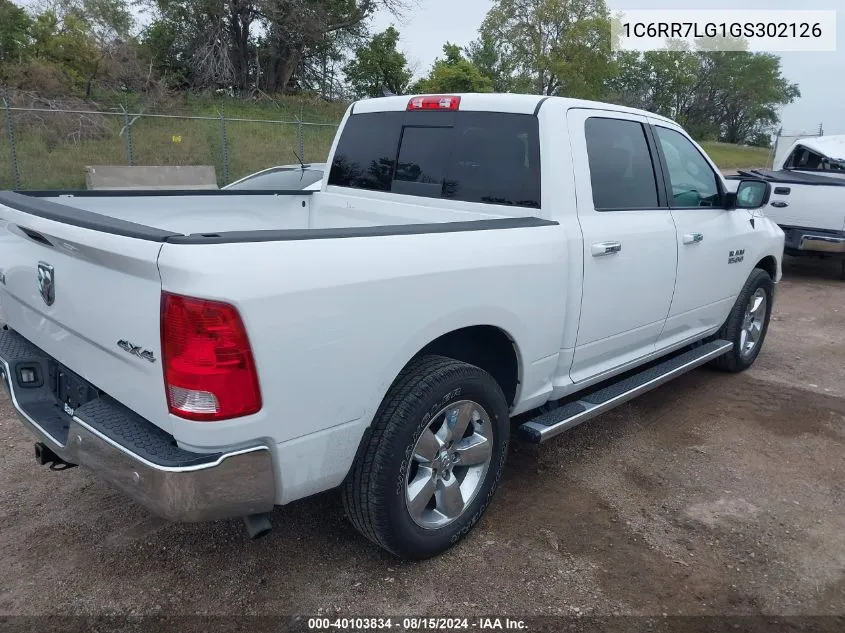 1C6RR7LG1GS302126 2016 Ram 1500 Big Horn