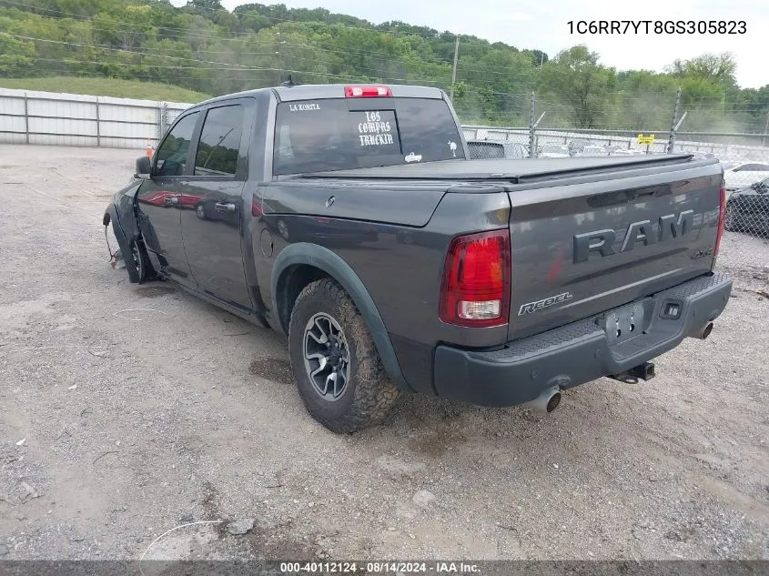 2016 Ram 1500 Rebel VIN: 1C6RR7YT8GS305823 Lot: 40112124