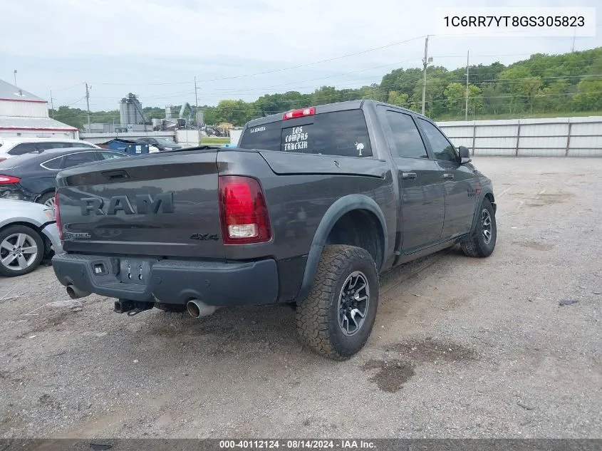 2016 Ram 1500 Rebel VIN: 1C6RR7YT8GS305823 Lot: 40112124