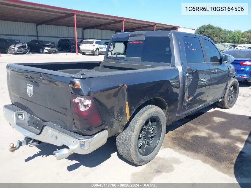 2016 Ram 1500 Big Horn VIN: 1C6RR6LT0GS164506 Lot: 40117788