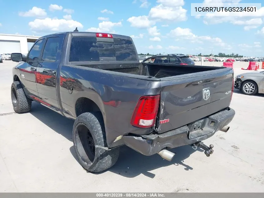 2016 Ram 1500 Sport VIN: 1C6RR7UT6GS234501 Lot: 40120239