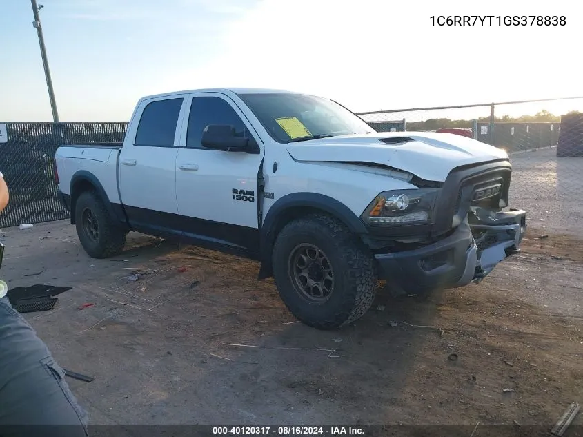 1C6RR7YT1GS378838 2016 Ram 1500 Rebel