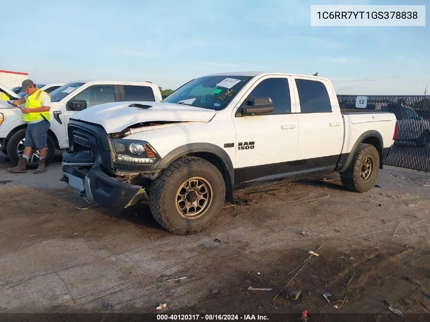 1C6RR7YT1GS378838 2016 Ram 1500 Rebel