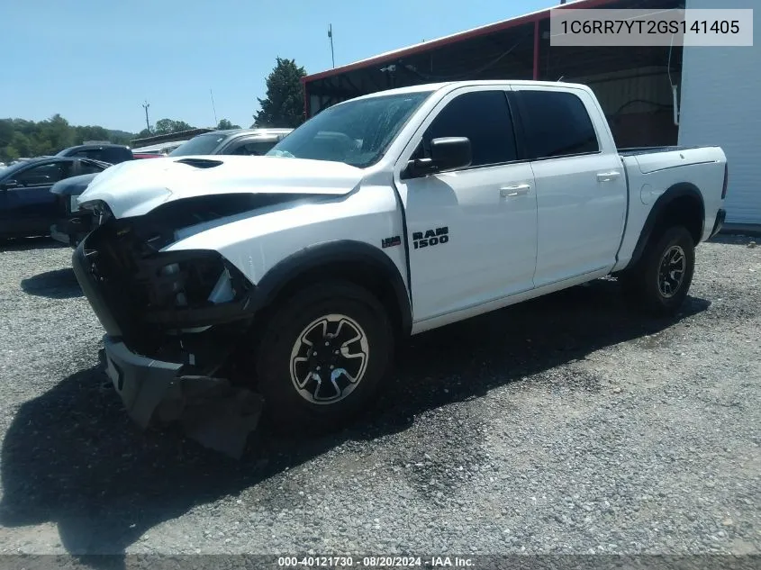 2016 Ram 1500 Rebel VIN: 1C6RR7YT2GS141405 Lot: 40121730