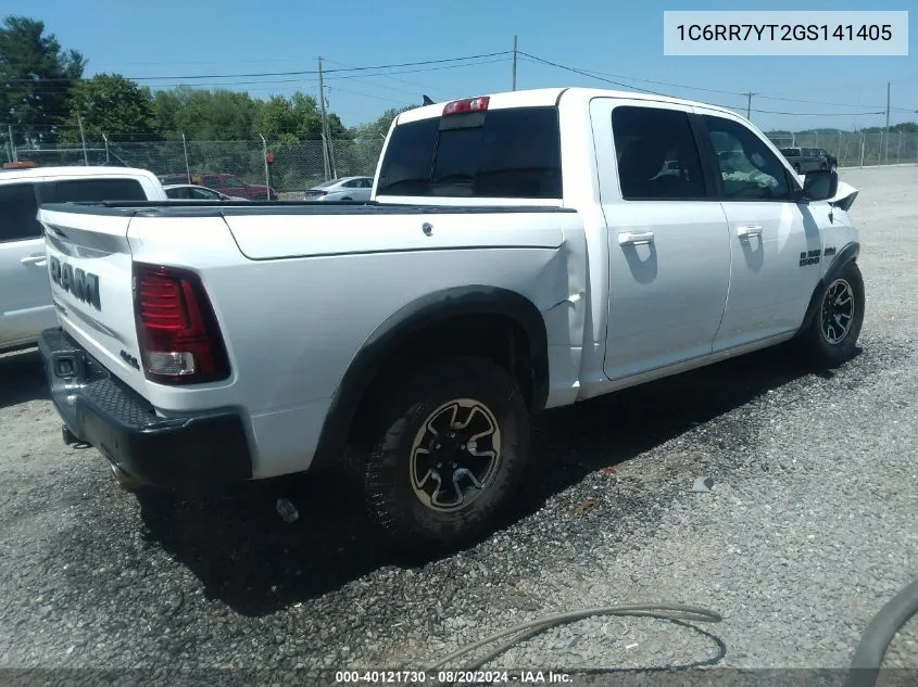 2016 Ram 1500 Rebel VIN: 1C6RR7YT2GS141405 Lot: 40121730