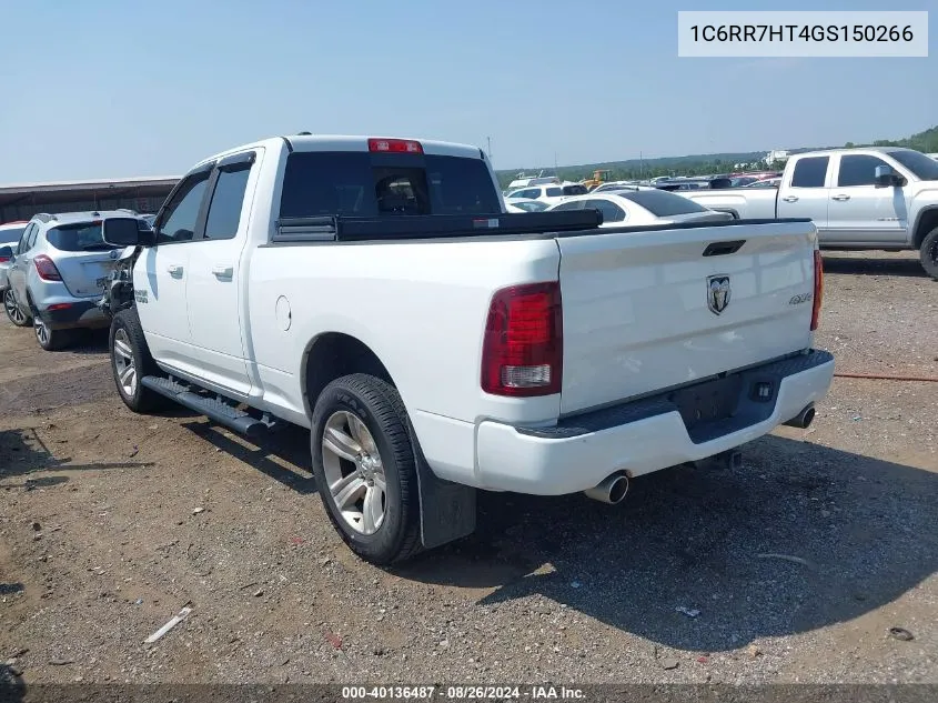 2016 Ram 1500 Sport VIN: 1C6RR7HT4GS150266 Lot: 40136487