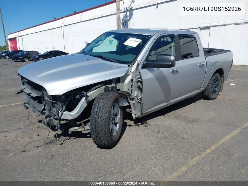 2016 Ram 1500 Slt VIN: 1C6RR7LT9GS152926 Lot: 40136869