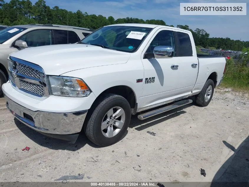 2016 Ram 1500 Slt VIN: 1C6RR7GT1GS311352 Lot: 40138485