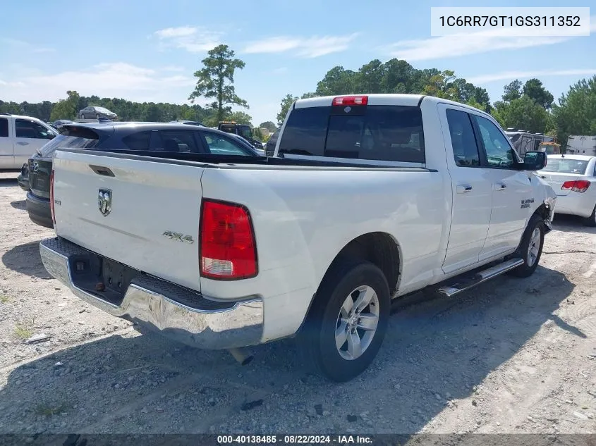 2016 Ram 1500 Slt VIN: 1C6RR7GT1GS311352 Lot: 40138485