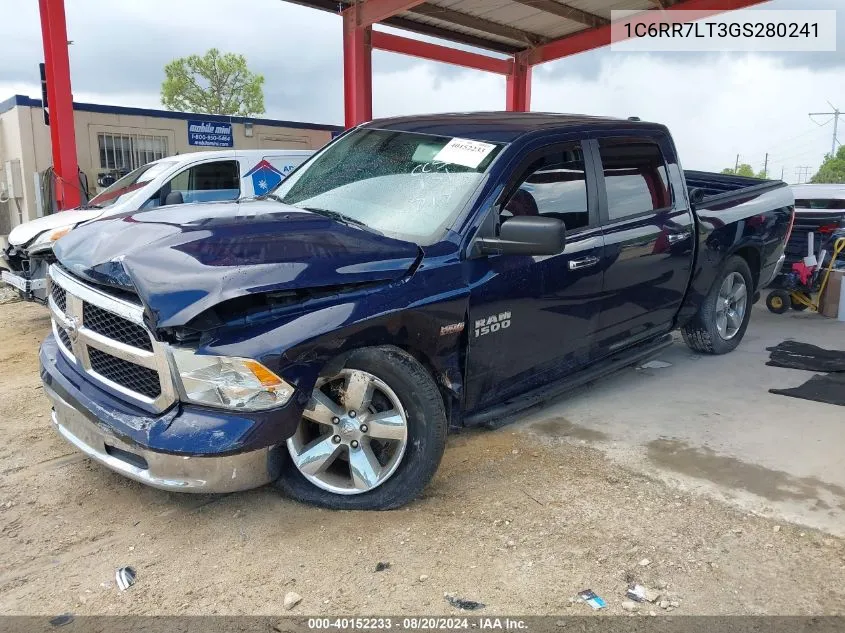 2016 Ram 1500 Slt VIN: 1C6RR7LT3GS280241 Lot: 40152233