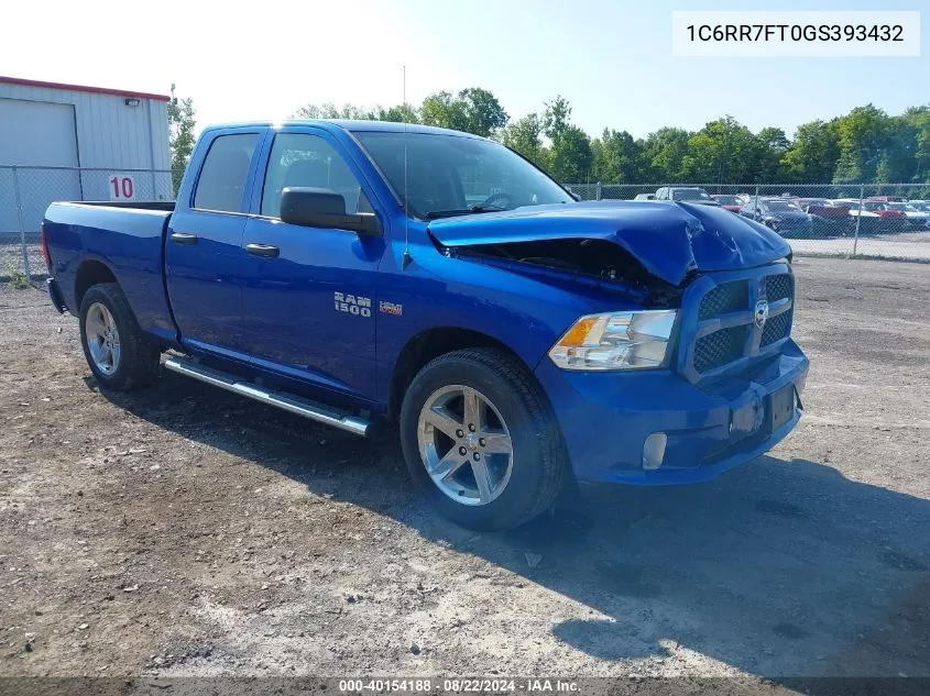 2016 Ram 1500 Express VIN: 1C6RR7FT0GS393432 Lot: 40154188