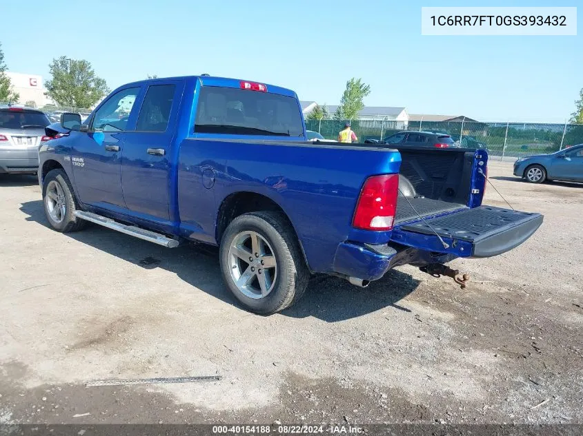 1C6RR7FT0GS393432 2016 Ram 1500 Express