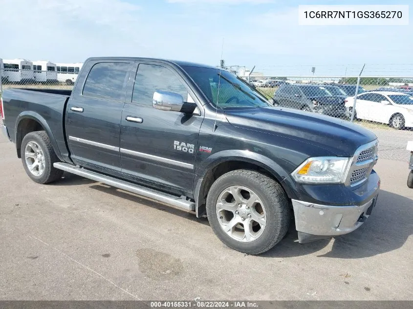 2016 Ram 1500 Laramie VIN: 1C6RR7NT1GS365270 Lot: 40155331