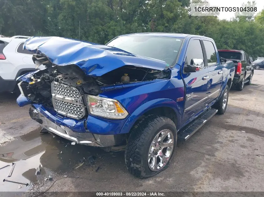 2016 Ram 1500 Laramie VIN: 1C6RR7NT0GS104308 Lot: 40159003