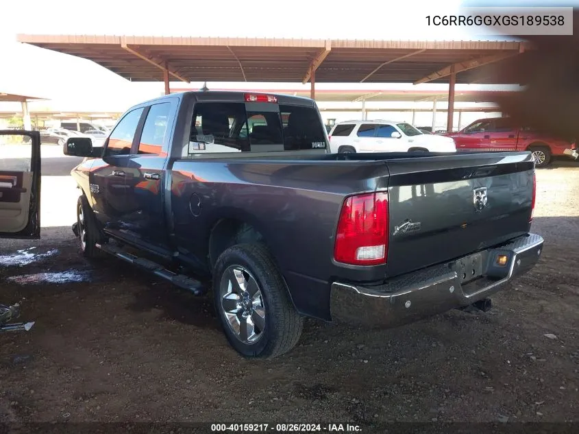 1C6RR6GGXGS189538 2016 Ram 1500 Big Horn