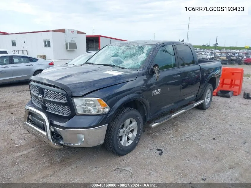 2016 Ram 1500 Outdoorsman VIN: 1C6RR7LG0GS193433 Lot: 40160080