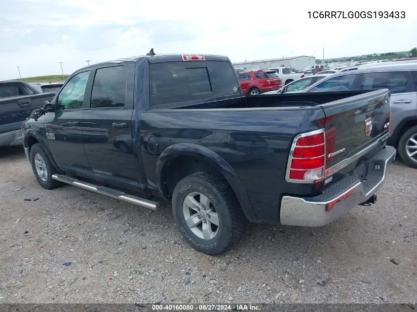 1C6RR7LG0GS193433 2016 Ram 1500 Outdoorsman