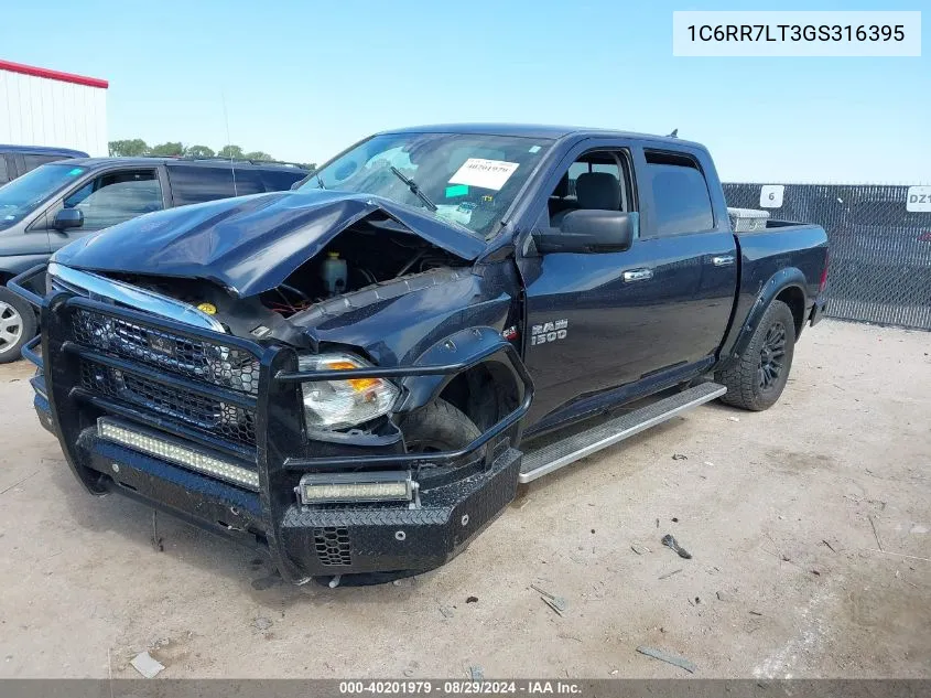 1C6RR7LT3GS316395 2016 Ram 1500 Lone Star