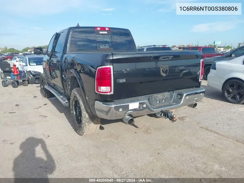 2016 Ram 1500 Laramie VIN: 1C6RR6NT0GS380806 Lot: 40205040