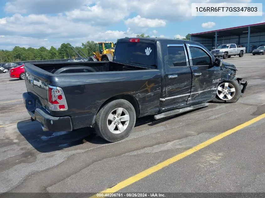 2016 Ram 1500 Express VIN: 1C6RR6FT7GS347803 Lot: 40206761