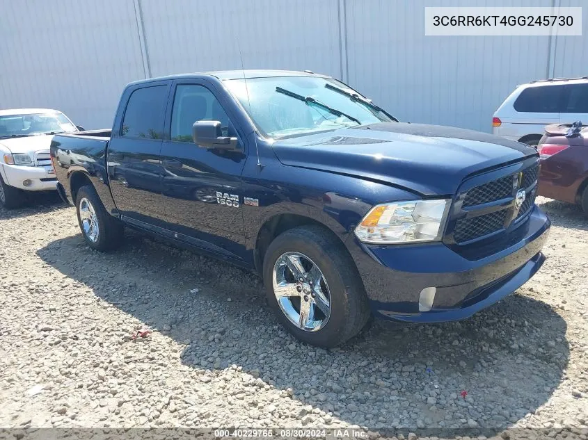 2016 Ram 1500 Express VIN: 3C6RR6KT4GG245730 Lot: 40229765