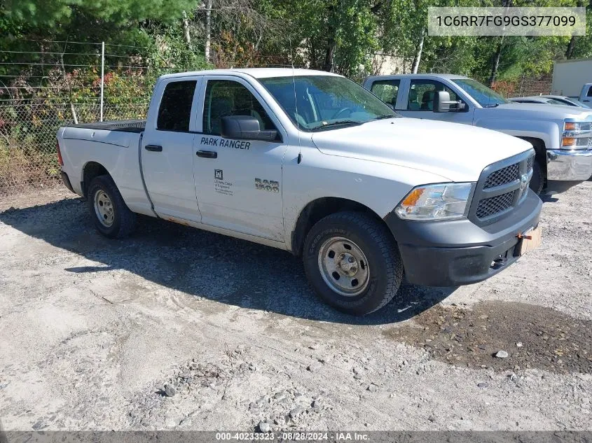 2016 Ram 1500 Tradesman VIN: 1C6RR7FG9GS377099 Lot: 40233323