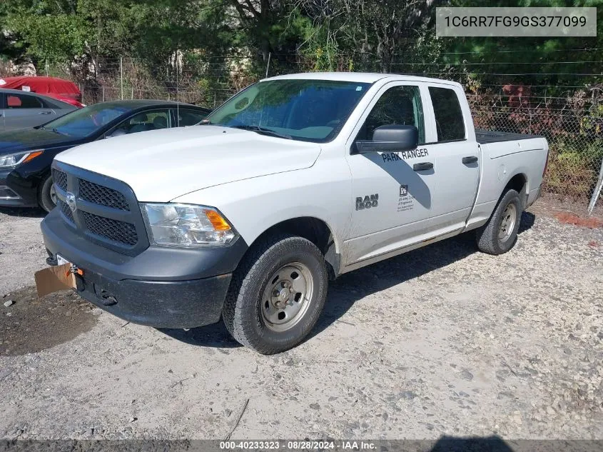 2016 Ram 1500 Tradesman VIN: 1C6RR7FG9GS377099 Lot: 40233323