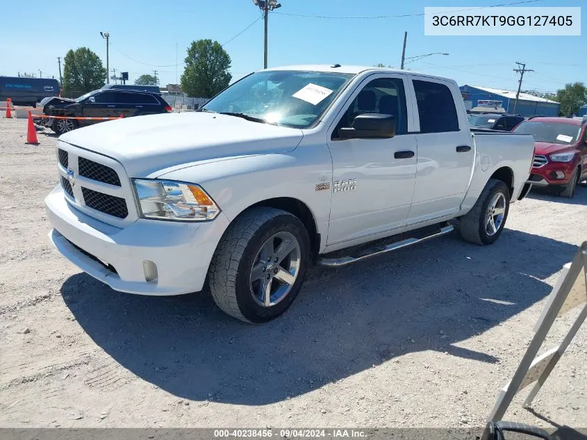 2016 Ram 1500 Express VIN: 3C6RR7KT9GG127405 Lot: 40238456