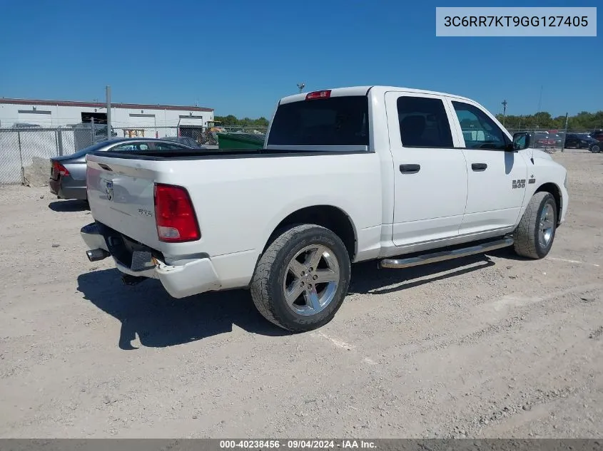 2016 Ram 1500 Express VIN: 3C6RR7KT9GG127405 Lot: 40238456