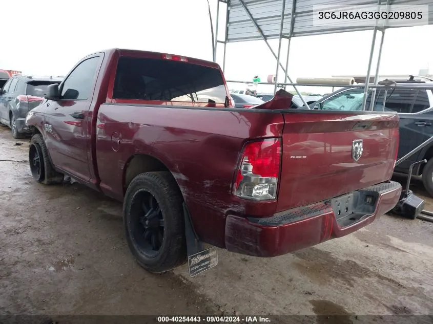 3C6JR6AG3GG209805 2016 Ram 1500 Express