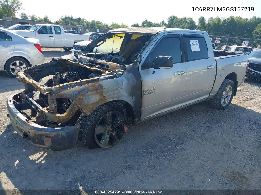 2016 Ram 1500 Slt VIN: 1C6RR7LM3GS167219 Lot: 40254791