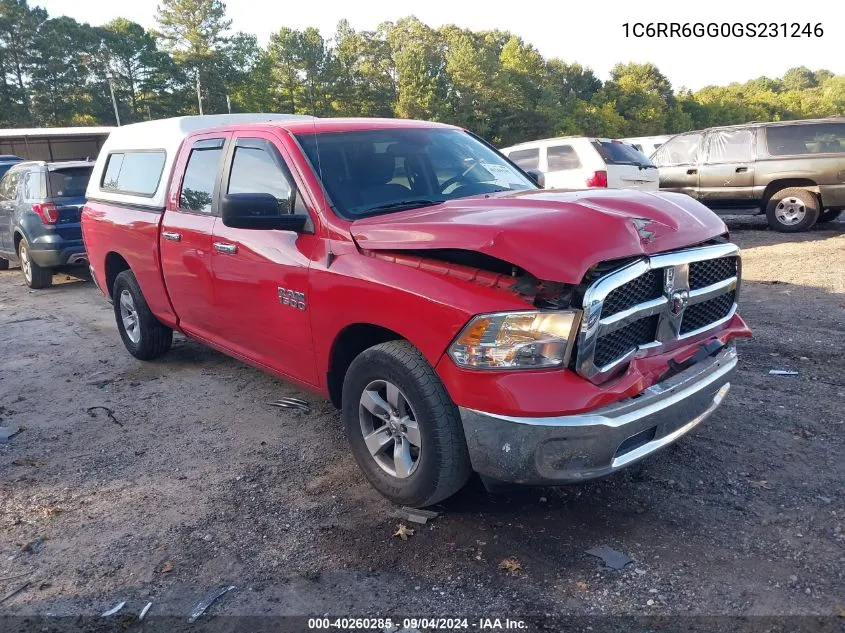 1C6RR6GG0GS231246 2016 Ram 1500 Slt