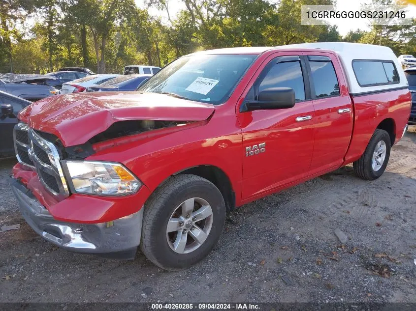 2016 Ram 1500 Slt VIN: 1C6RR6GG0GS231246 Lot: 40260285