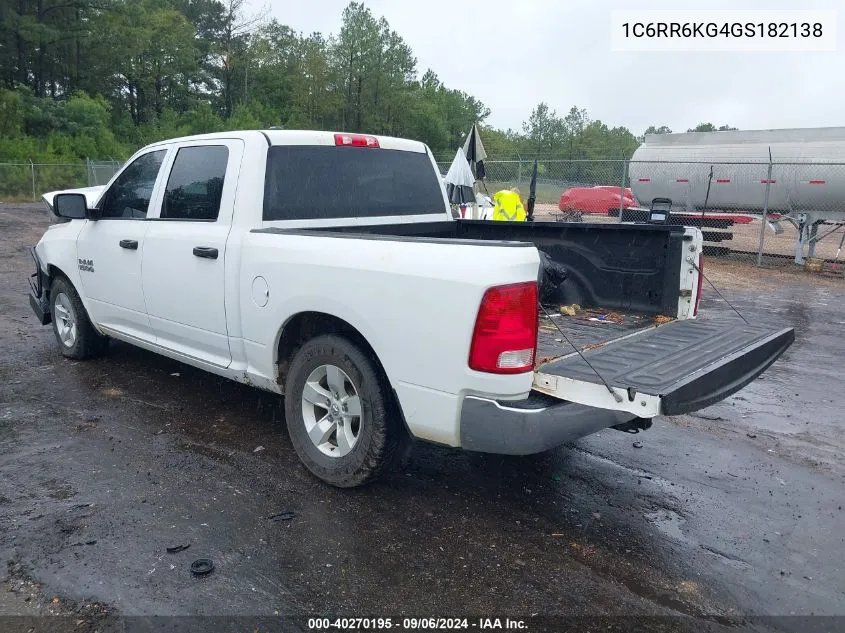 1C6RR6KG4GS182138 2016 Ram 1500 Tradesman