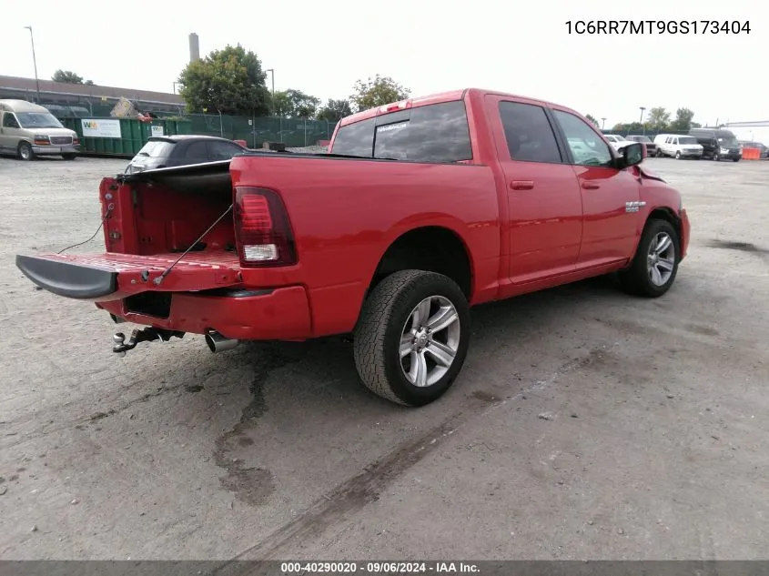 2016 Ram 1500 Sport VIN: 1C6RR7MT9GS173404 Lot: 40290020