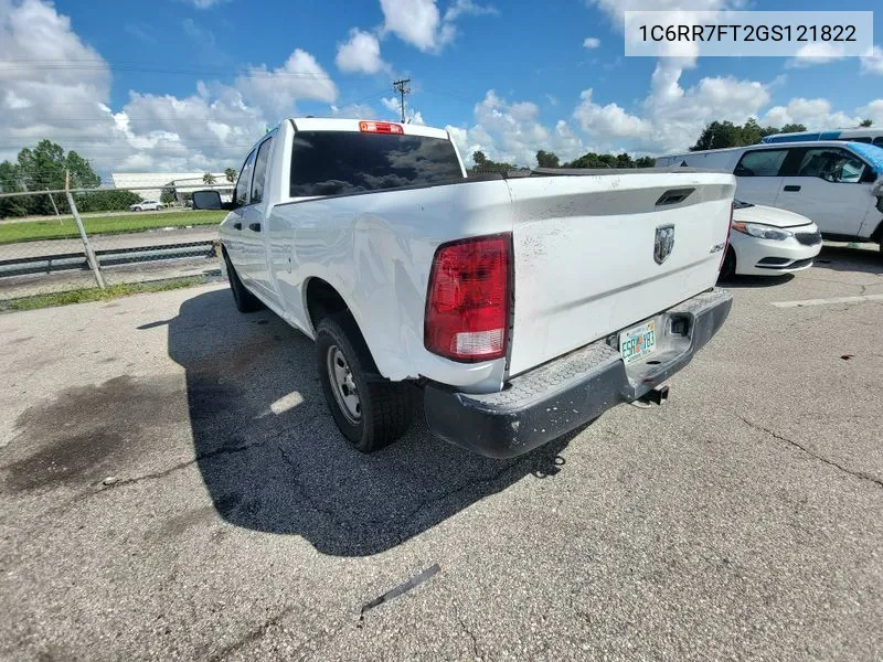 2016 Ram 1500 Tradesman VIN: 1C6RR7FT2GS121822 Lot: 40814603