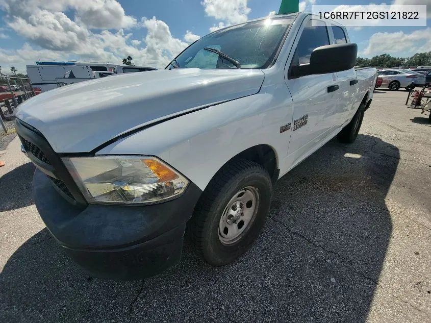 2016 Ram 1500 Tradesman VIN: 1C6RR7FT2GS121822 Lot: 40814603