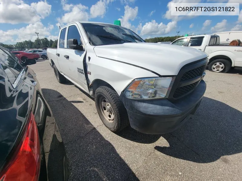 2016 Ram 1500 Tradesman VIN: 1C6RR7FT2GS121822 Lot: 40814603