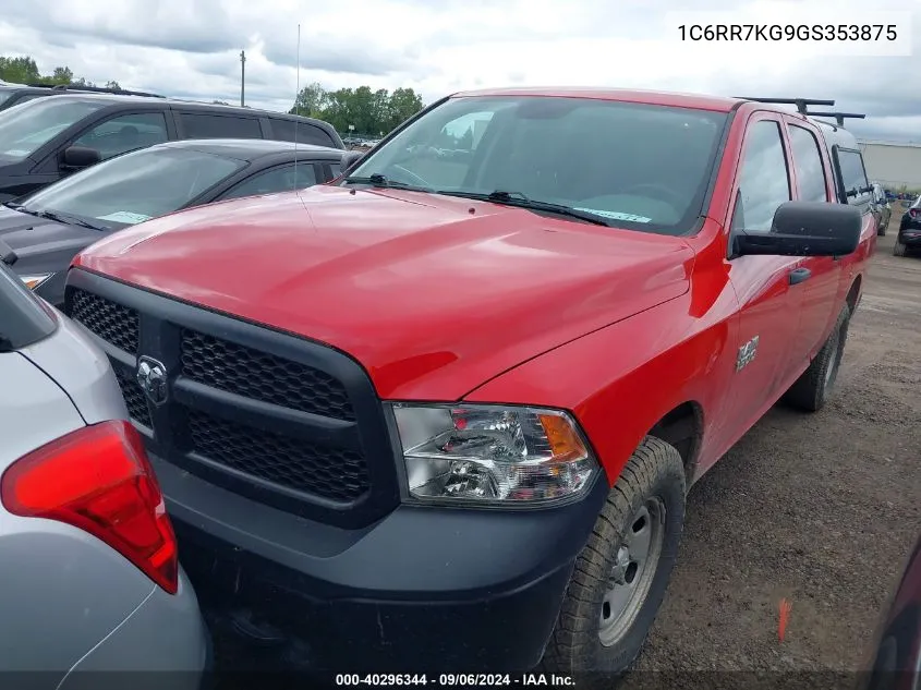 2016 Ram 1500 Tradesman VIN: 1C6RR7KG9GS353875 Lot: 40296344