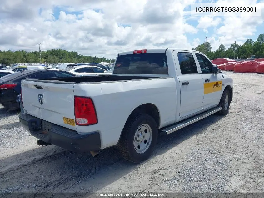 1C6RR6ST8GS389001 2016 Ram 1500 Tradesman