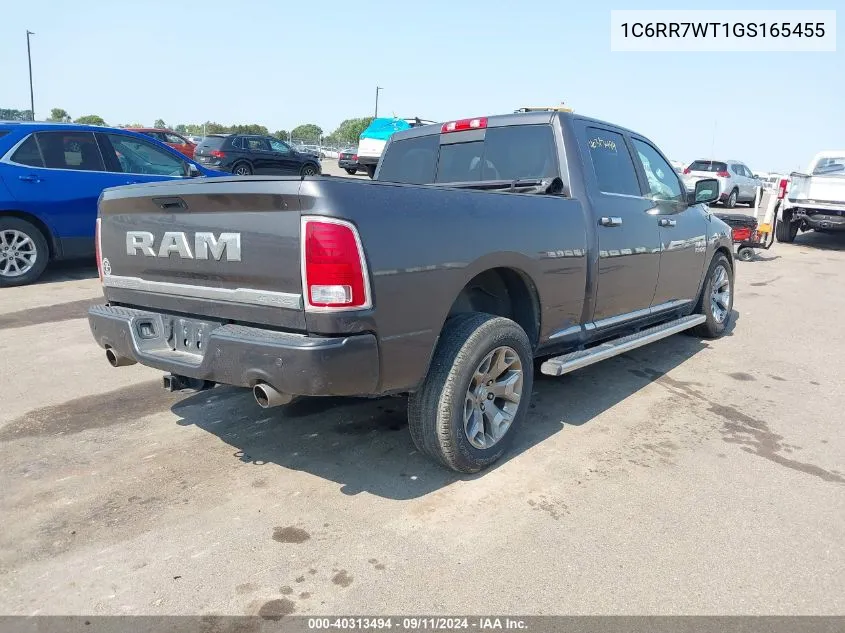 2016 Ram 1500 Longhorn Limited VIN: 1C6RR7WT1GS165455 Lot: 40313494