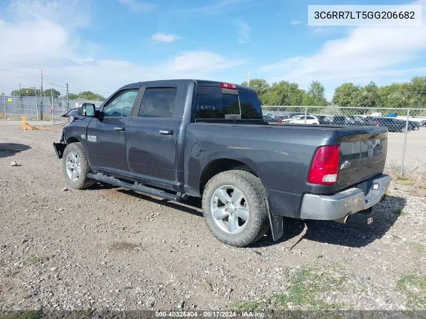 2016 Ram 1500 Big Horn VIN: 3C6RR7LT5GG206682 Lot: 40325404