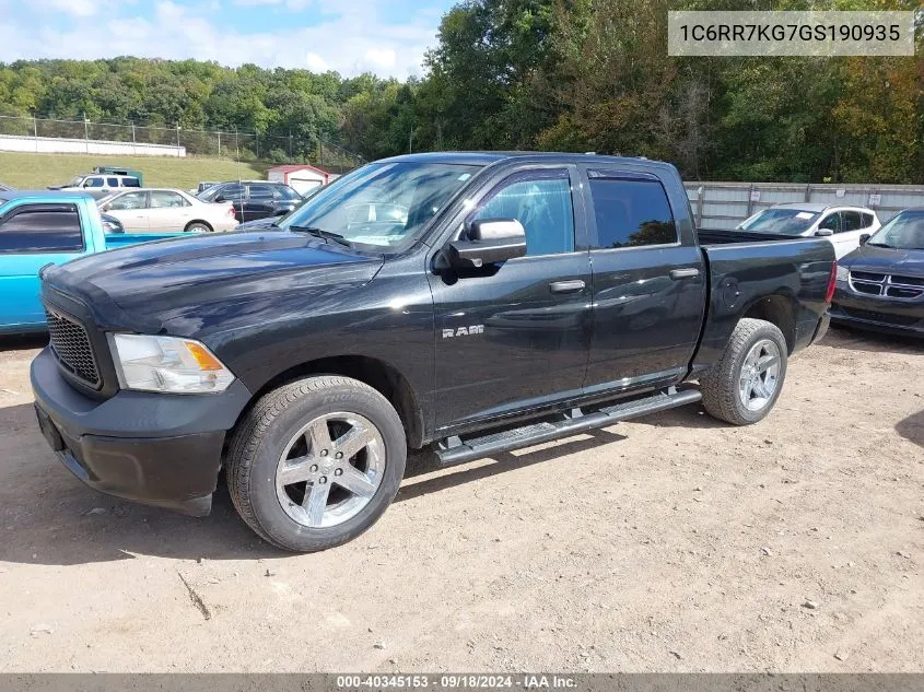 2016 Ram 1500 St VIN: 1C6RR7KG7GS190935 Lot: 40345153