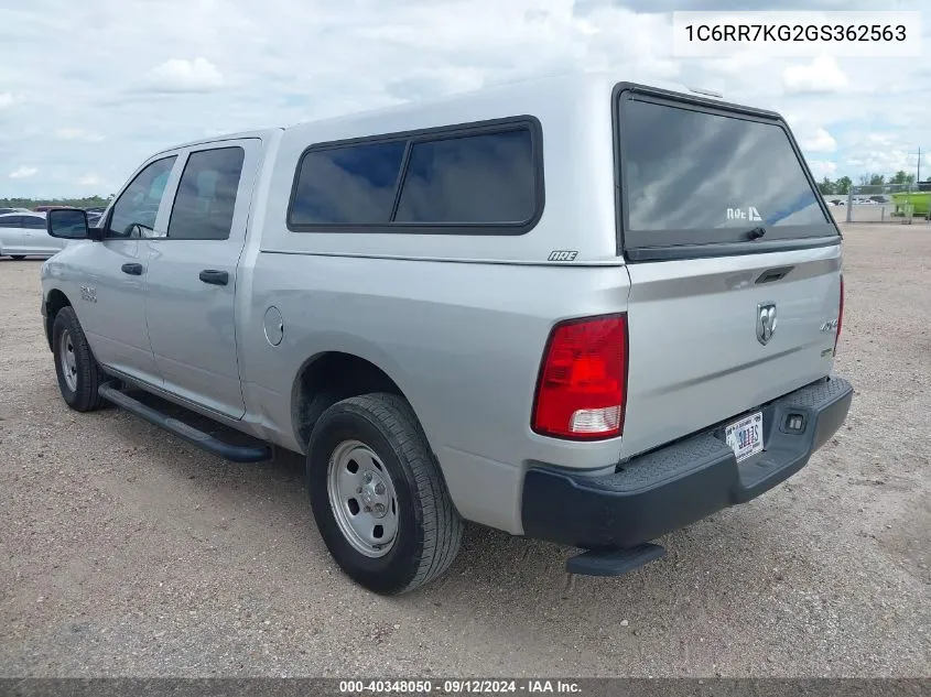 2016 Ram 1500 Tradesman VIN: 1C6RR7KG2GS362563 Lot: 40348050