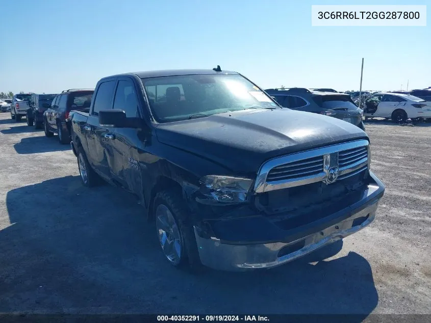 2016 Ram 1500 Lone Star VIN: 3C6RR6LT2GG287800 Lot: 40352291