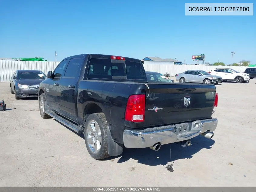 2016 Ram 1500 Lone Star VIN: 3C6RR6LT2GG287800 Lot: 40352291